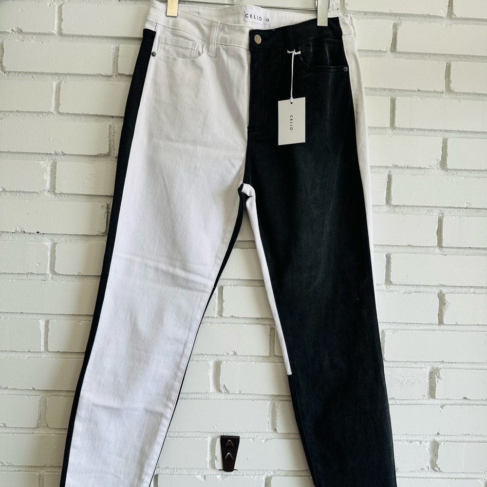 CELLO Black and White Jeans